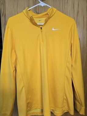Nike Men’s Yellow Half-Zip Performance Pullover